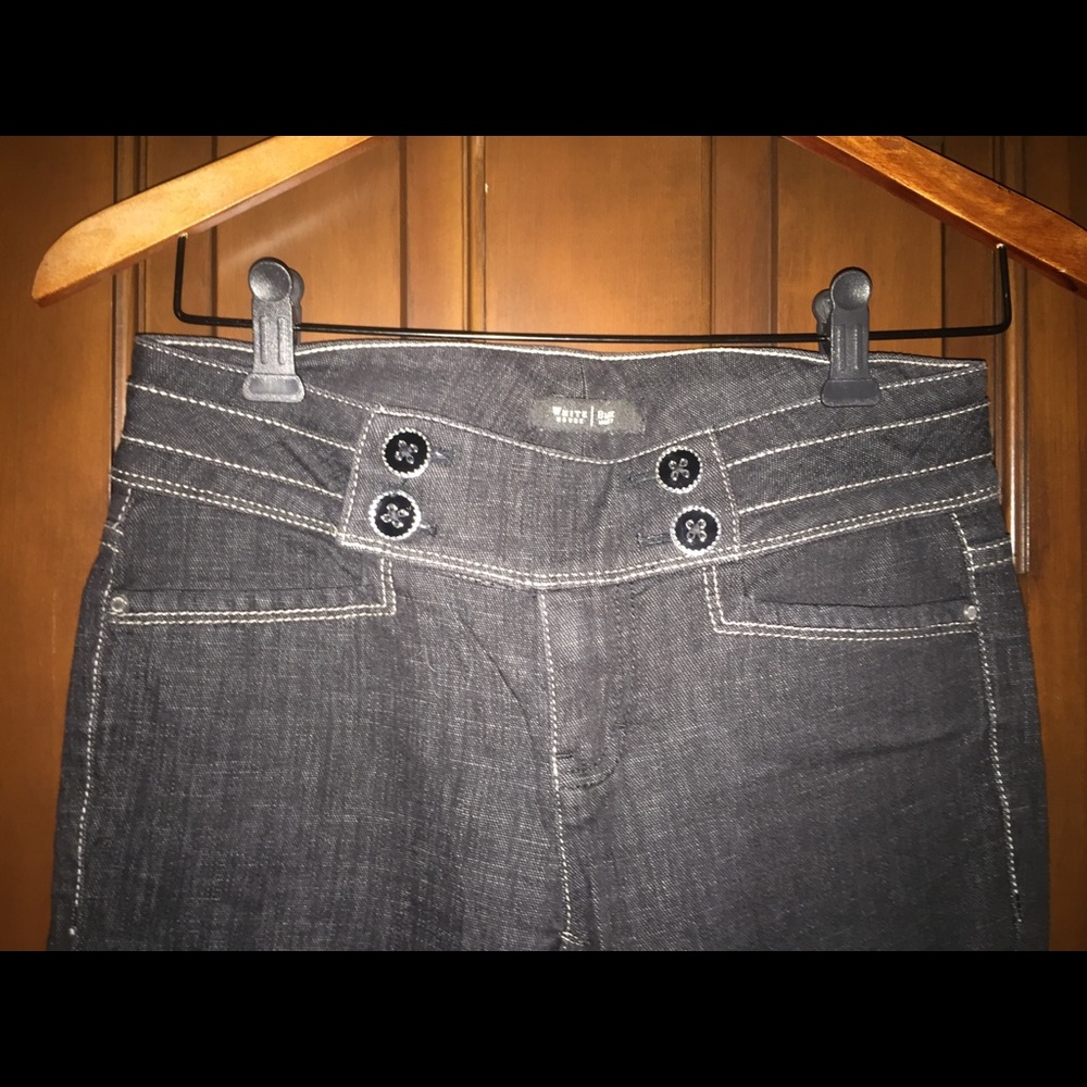 Black and white jeans boot cut